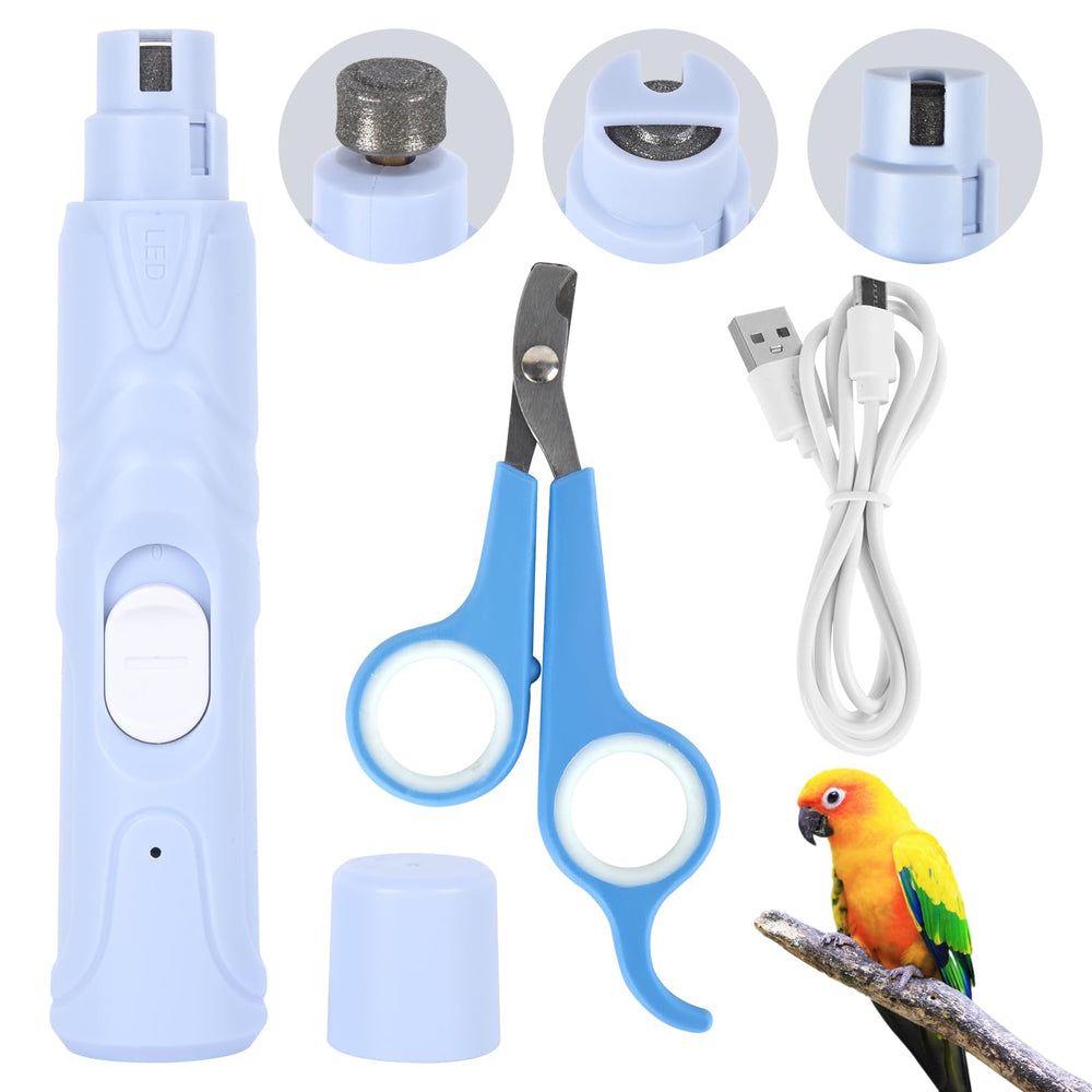 Anicuta grindeur d’ongles oiseaux diode lumineuse: précision sûre lors du toilettage.
