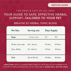 Animal Essentials Breathe EZ – flacon scellé protège les ingrédients et garantit une utilisation sûre.
