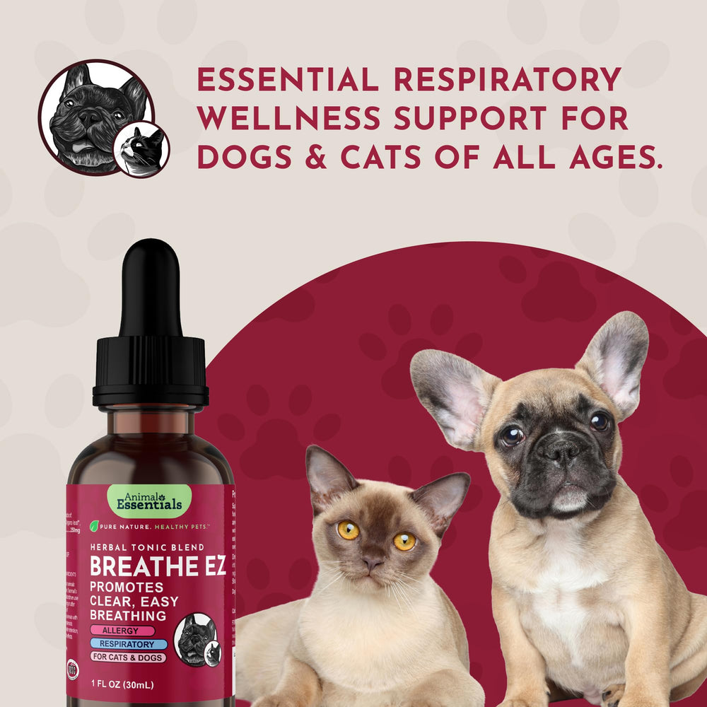 Animal Essentials Breathe EZ – emballage et notice faciles à lire pour les propriétaires.