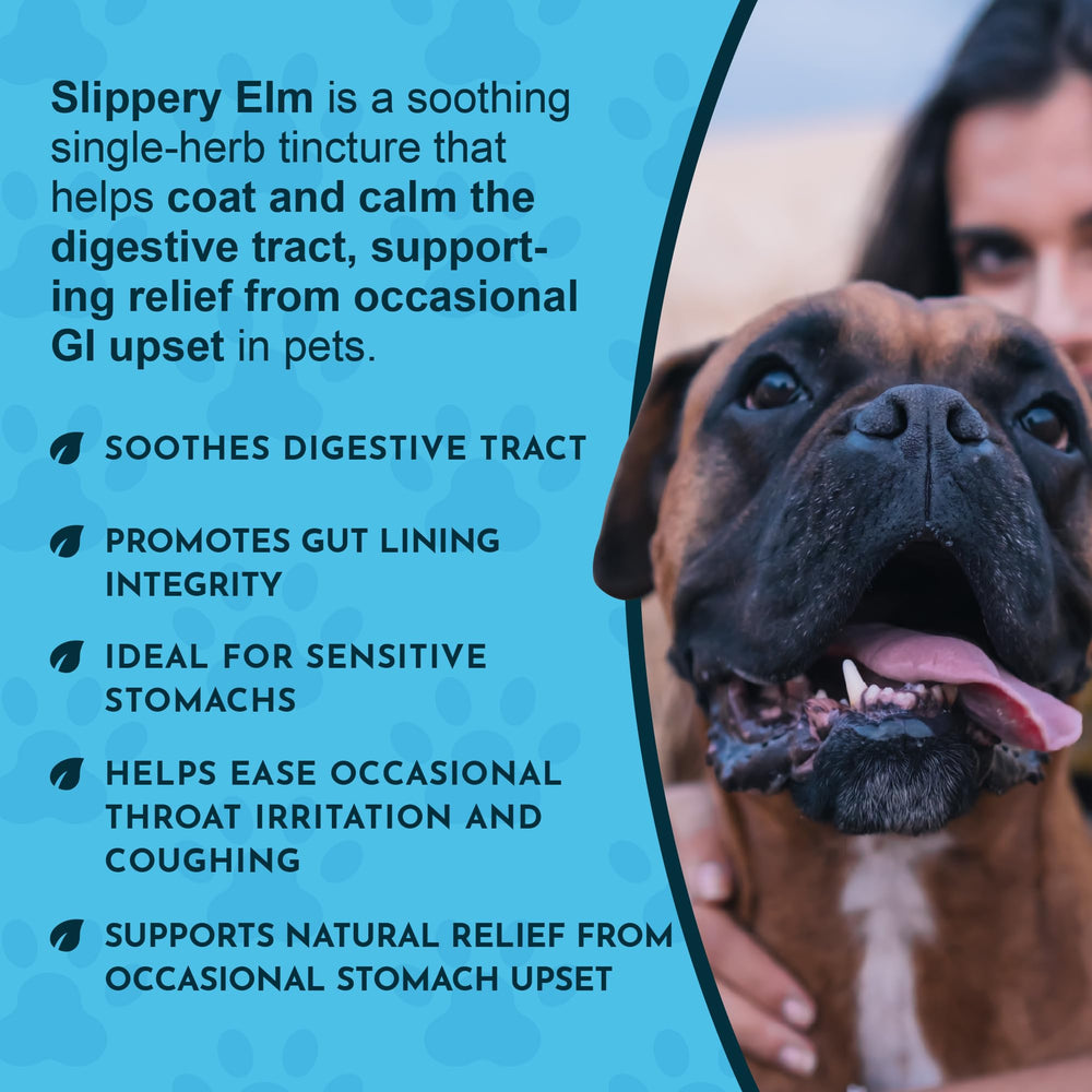 Application facile d’Animal Essentials Slippery Elm dans nourriture ou eau pour les animaux.