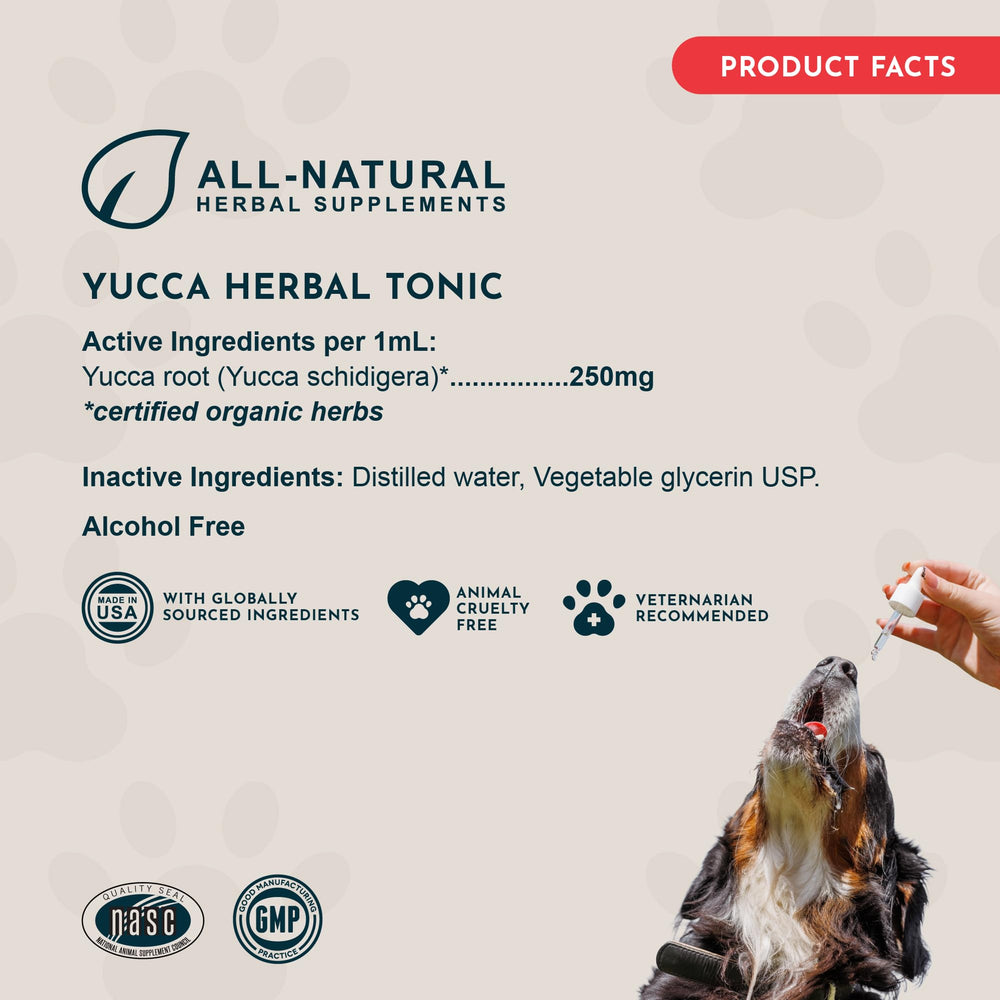 Yucca certifiée biologique par Animal Essentials.