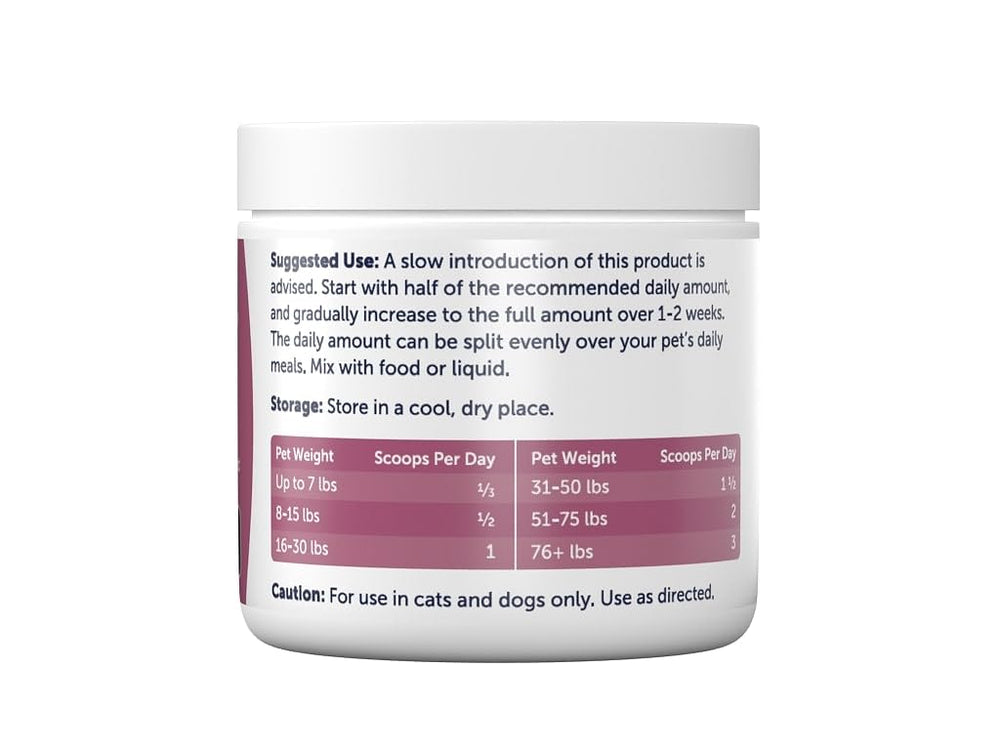 AnimalBiome Complete Fiber Blend: mélange facile à incorporer dans l’alimentation.
