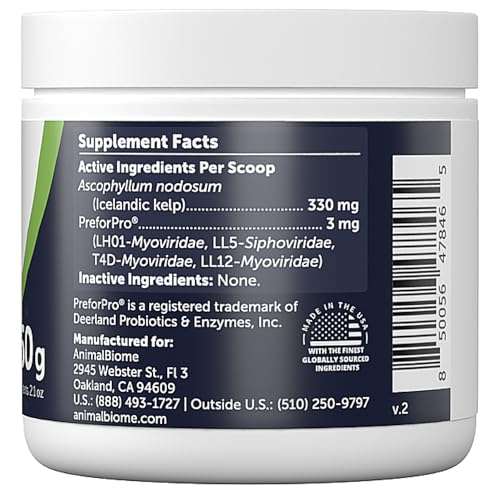 AnimalBiome poudre sur nourriture, versement facile pour une routine dentaire pratique.