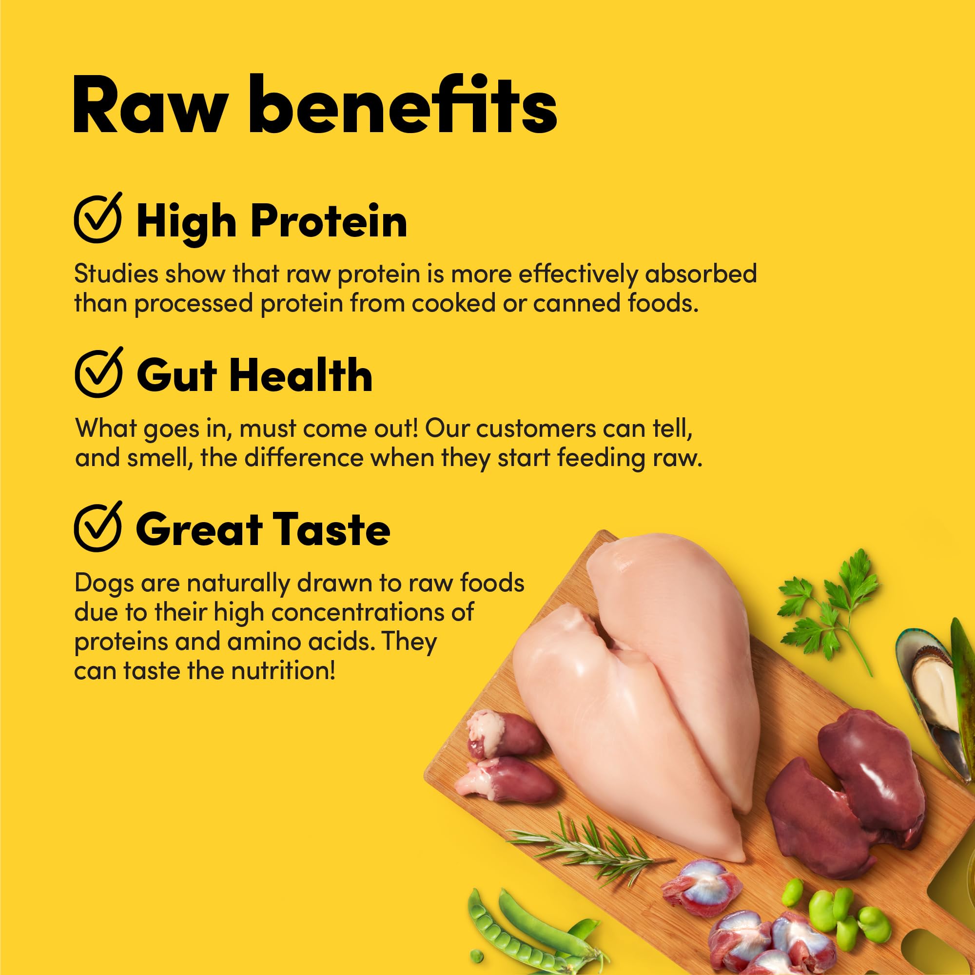 Animals Like Us RawMix50 – gesiers-poulet-seches : texture croquante stimule l’appétit.