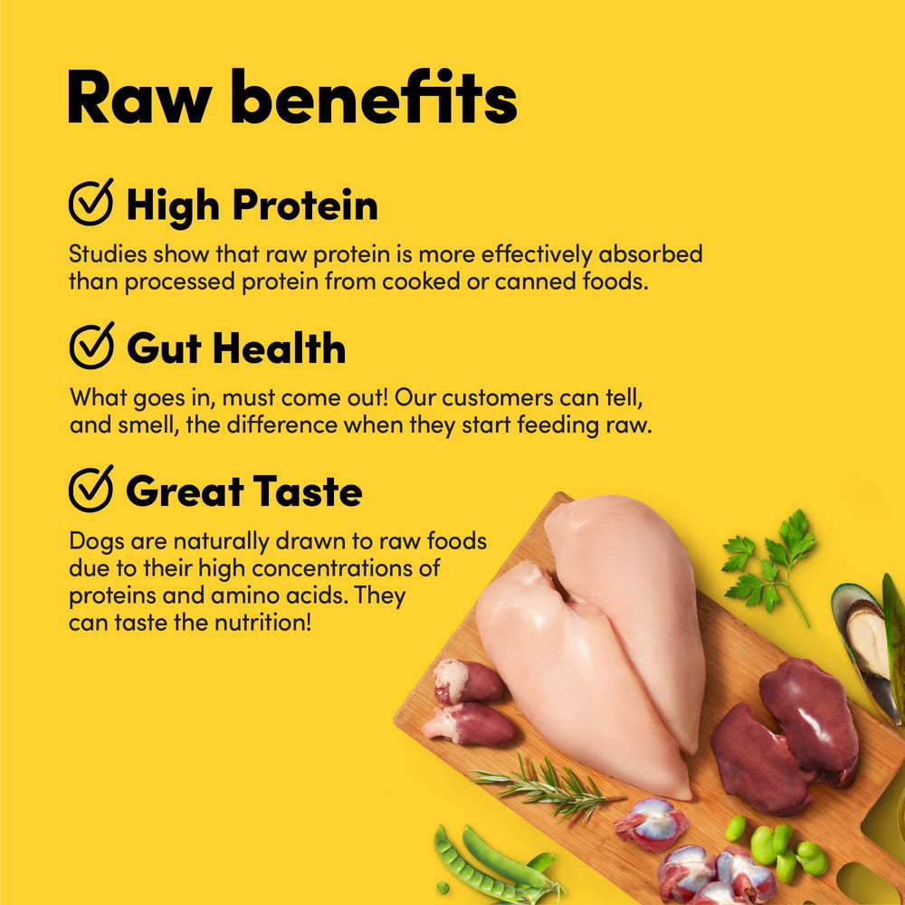 Animals Like Us RawMix50 – gesiers-poulet-seches : texture croquante stimule l’appétit.