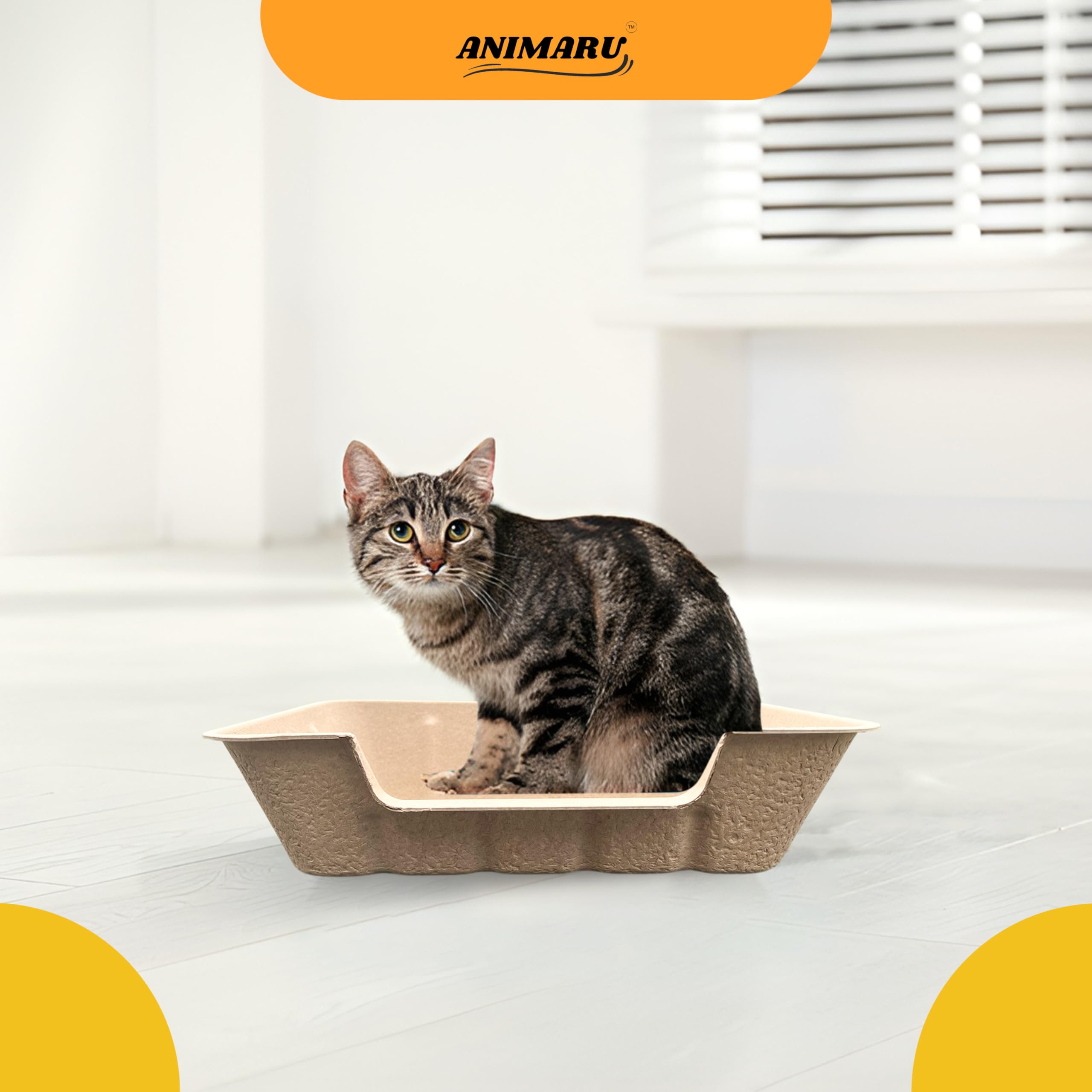 Animaru litière jetable pratique à domicile et en voyage.