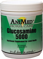 AniMed Glucosamine 5000 pour cheval, bouteille pratique pour le soutien quotidien.