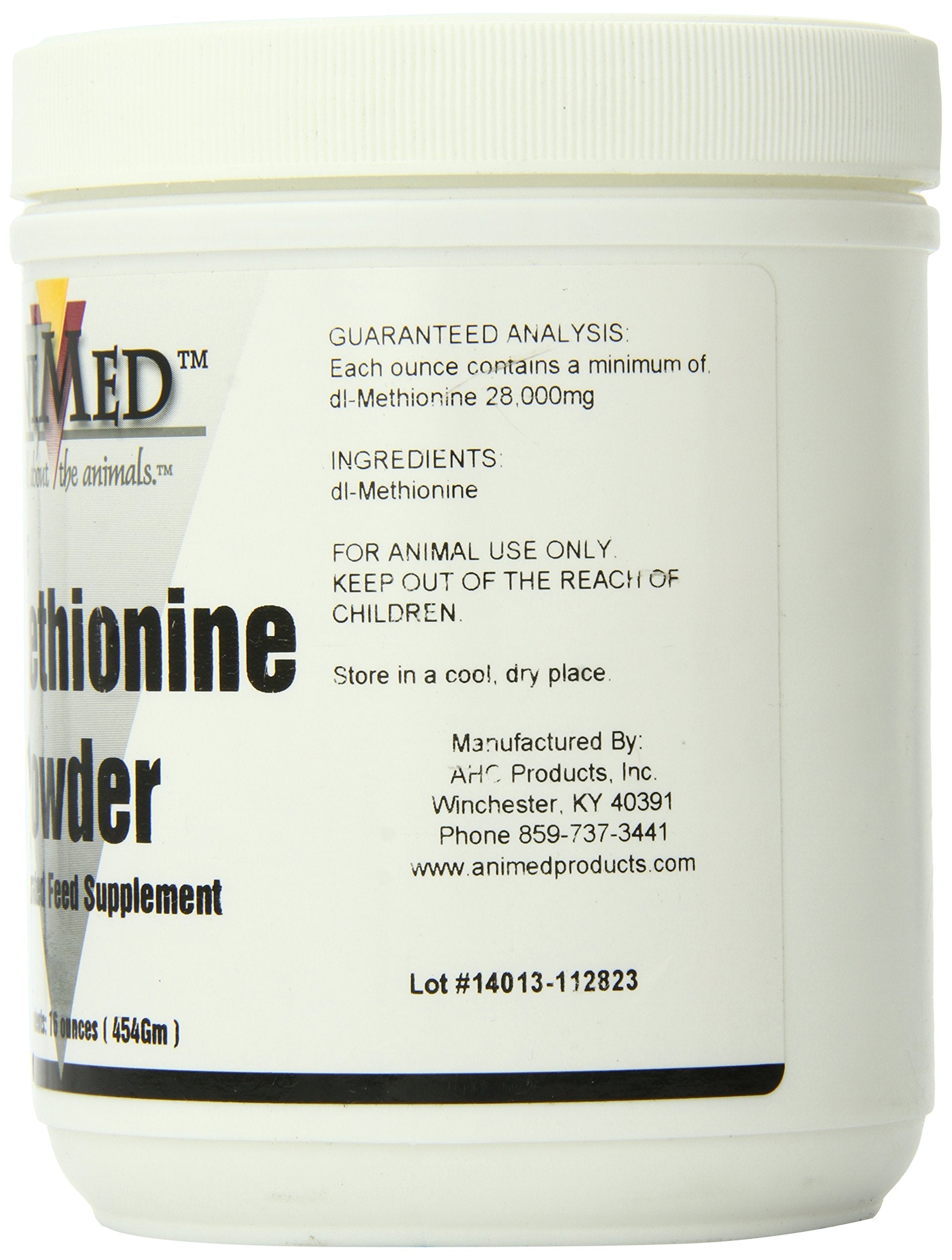 AniMed Dl-Methionine Pure pour chevaux — doseur inclus pour un dosage précis.