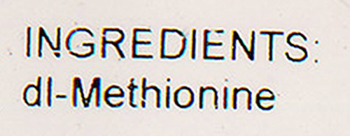 AniMed Dl-Methionine Pure — étiquette et packaging visibles.