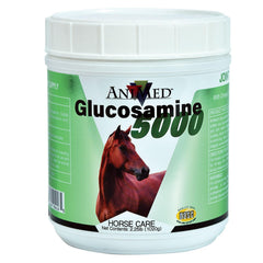 ANIMED Glucosamine 5000 poudre, paquet 2,5 lb, facile à ajouter à l’alimentation animale.