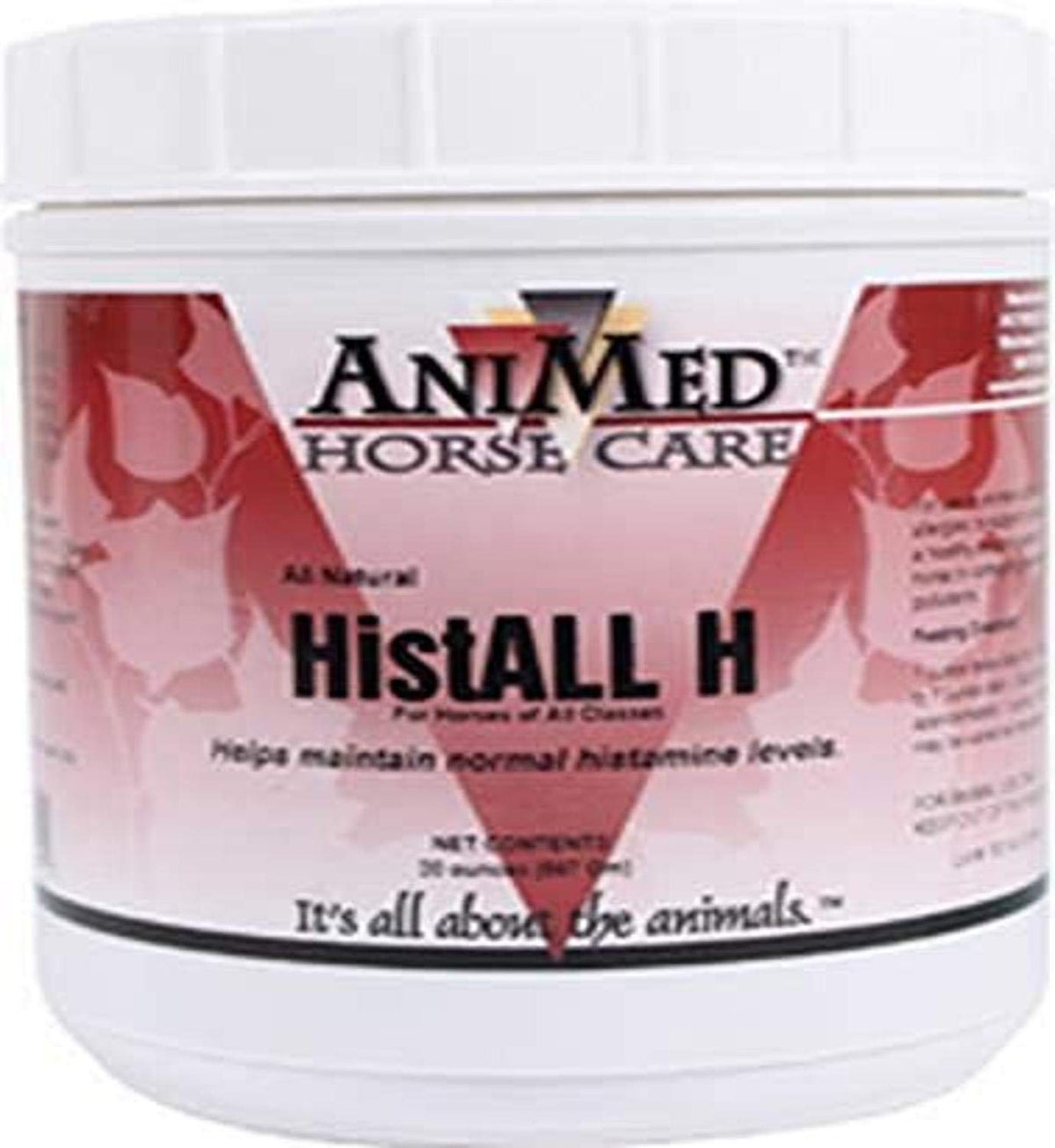 ANIMED HistAll H — flacon poudre pour soutenir la santé respiratoire du cheval.