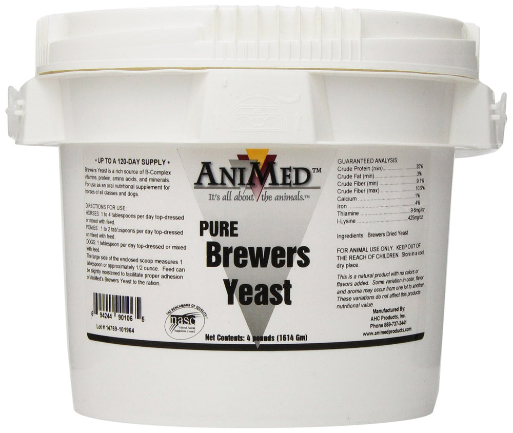 ANIMED levure de bière cheval – sachet prêt à être intégré au repas quotidien.