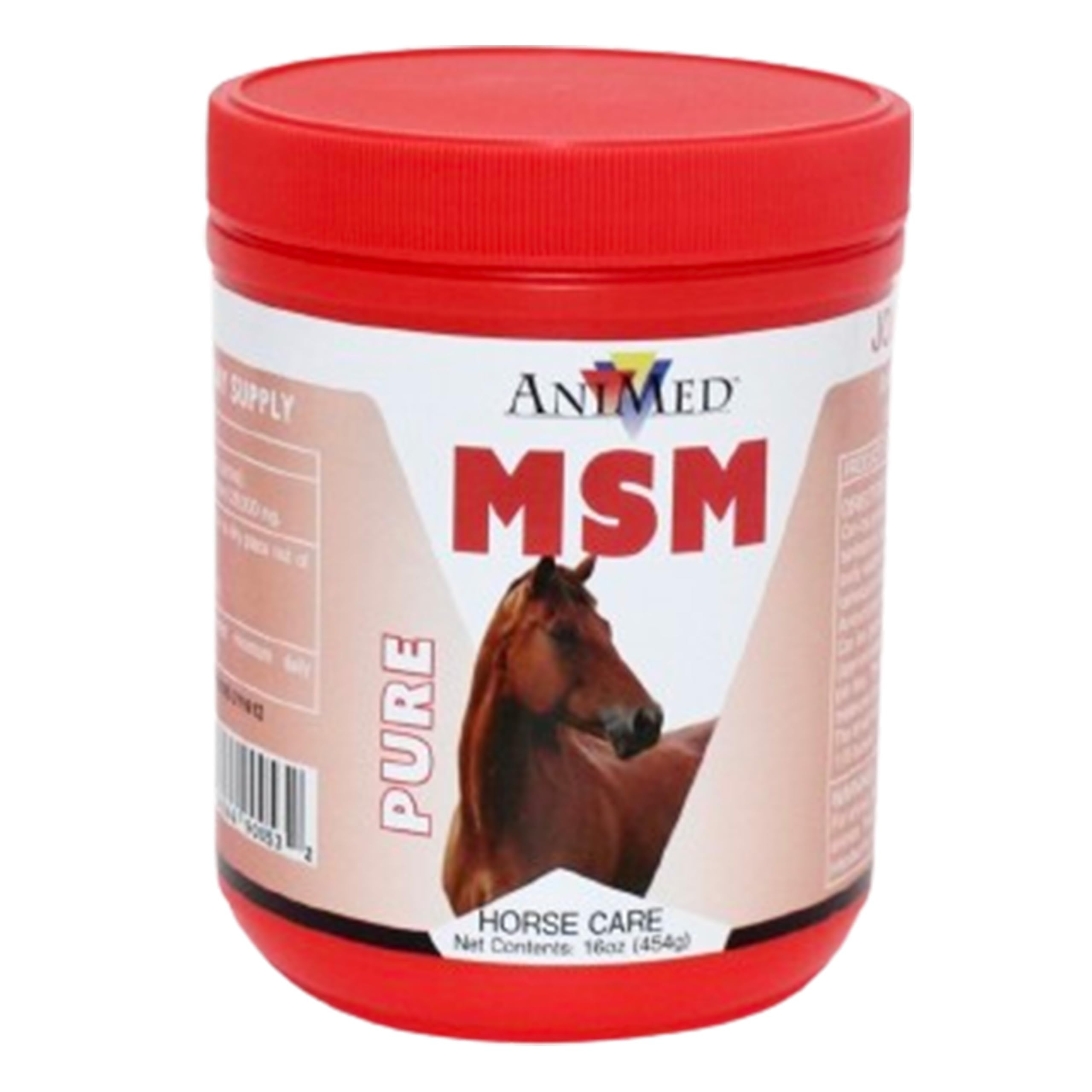 AniMed MSM poudre pour chevaux emballage pratique pour doser facilement