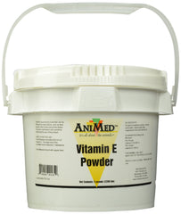 ANIMED Poudre vitamine E 5 livres: étiquette claire et dosage facile.