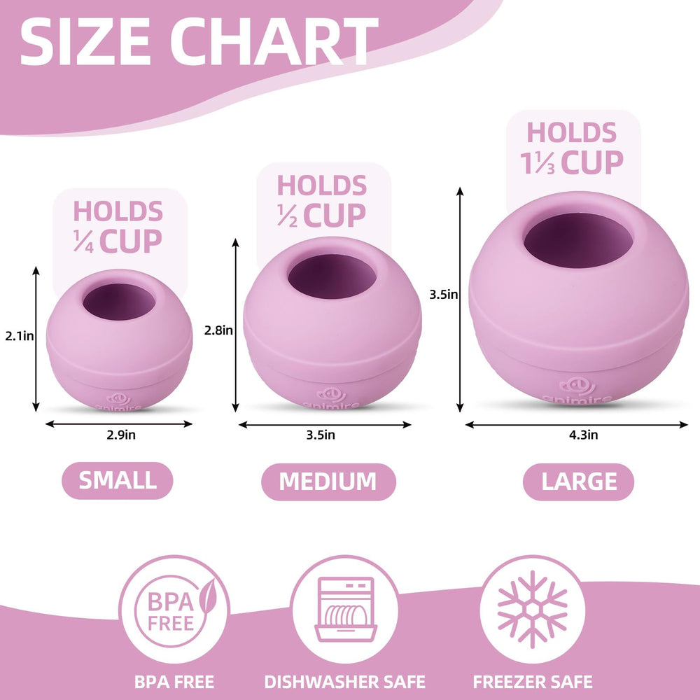 Jouet réutilisable Animire pour des collations maison et hydratation.