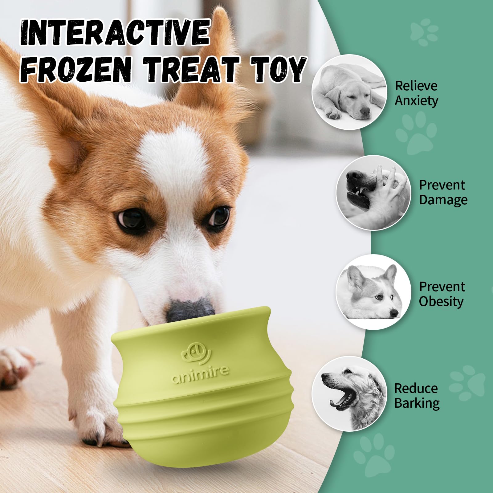 Jouet en silicone durable Animire, sécurité et nettoyage faciles.