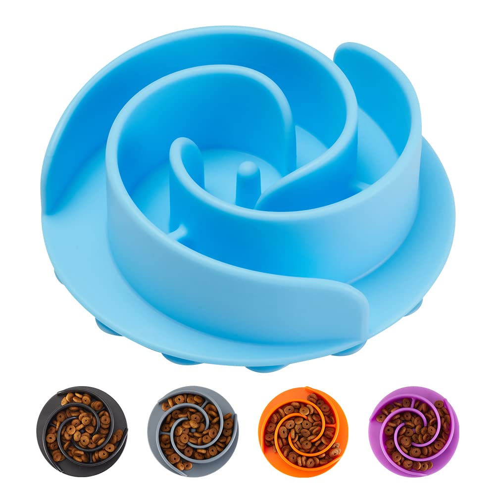 Animire lentisseur en silicone pour petit bol chien, repas plus lent et agréable.