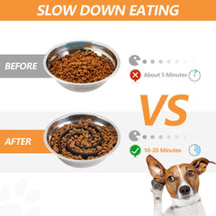Animire silicone doux protège le nez du chien pendant le repas.