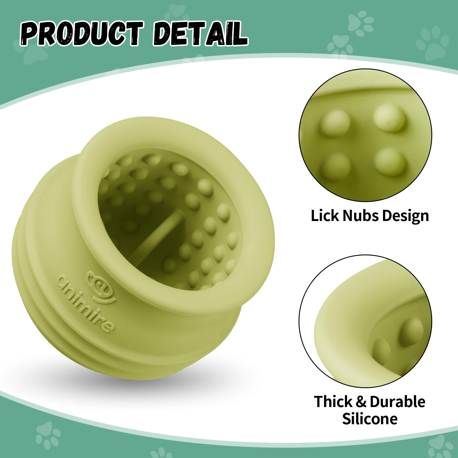 Silicone sans BPA Animire, jouet sûr et hygiénique.