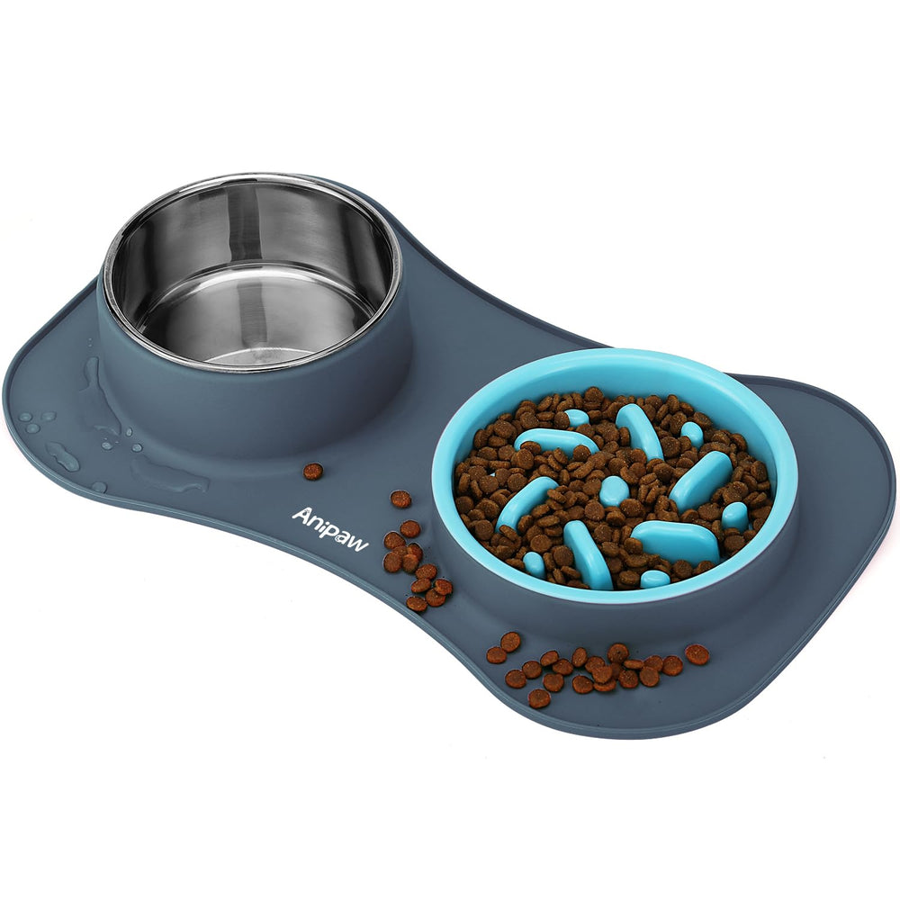 Anipaw bol ralentisseur 3-en-1 pour une prise de repas plus lente et maîtrisée.