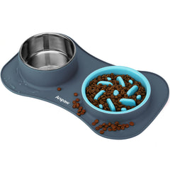 Anipaw bol ralentisseur 3-en-1 pour une prise de repas plus lente et maîtrisée.