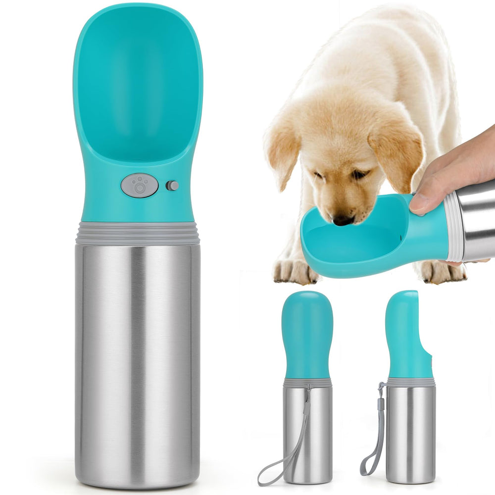 Anipaw bouteille d'eau portable pour chien, vue avant, idéale en voyage