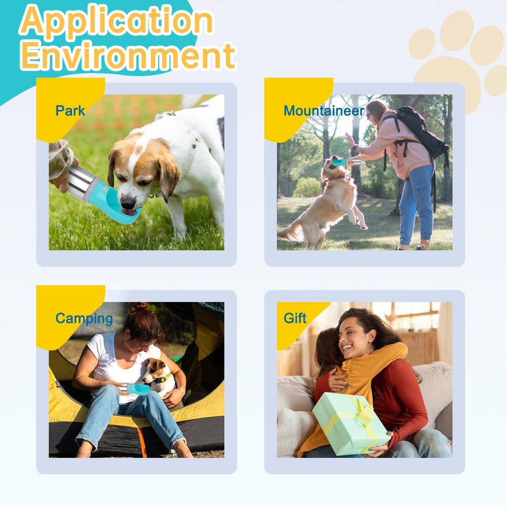 Anipaw bouteille d'eau portable pour chien, parfaite pour voyage et activités extérieures