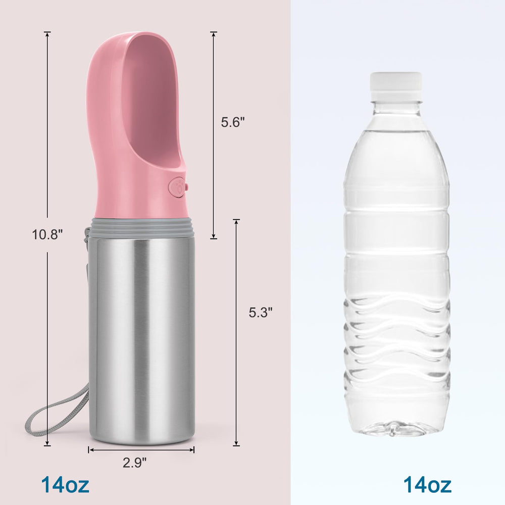 Anipaw capacité 14oz, eau fraîche toujours prête lors des sorties.