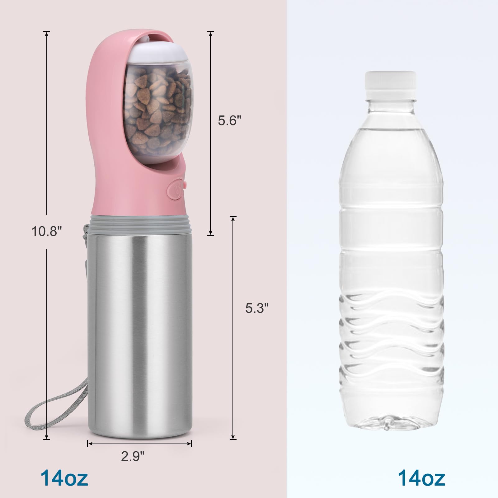 Joint silicone anti-fuite sur gourde Anipaw pour déplacements sans fuite.