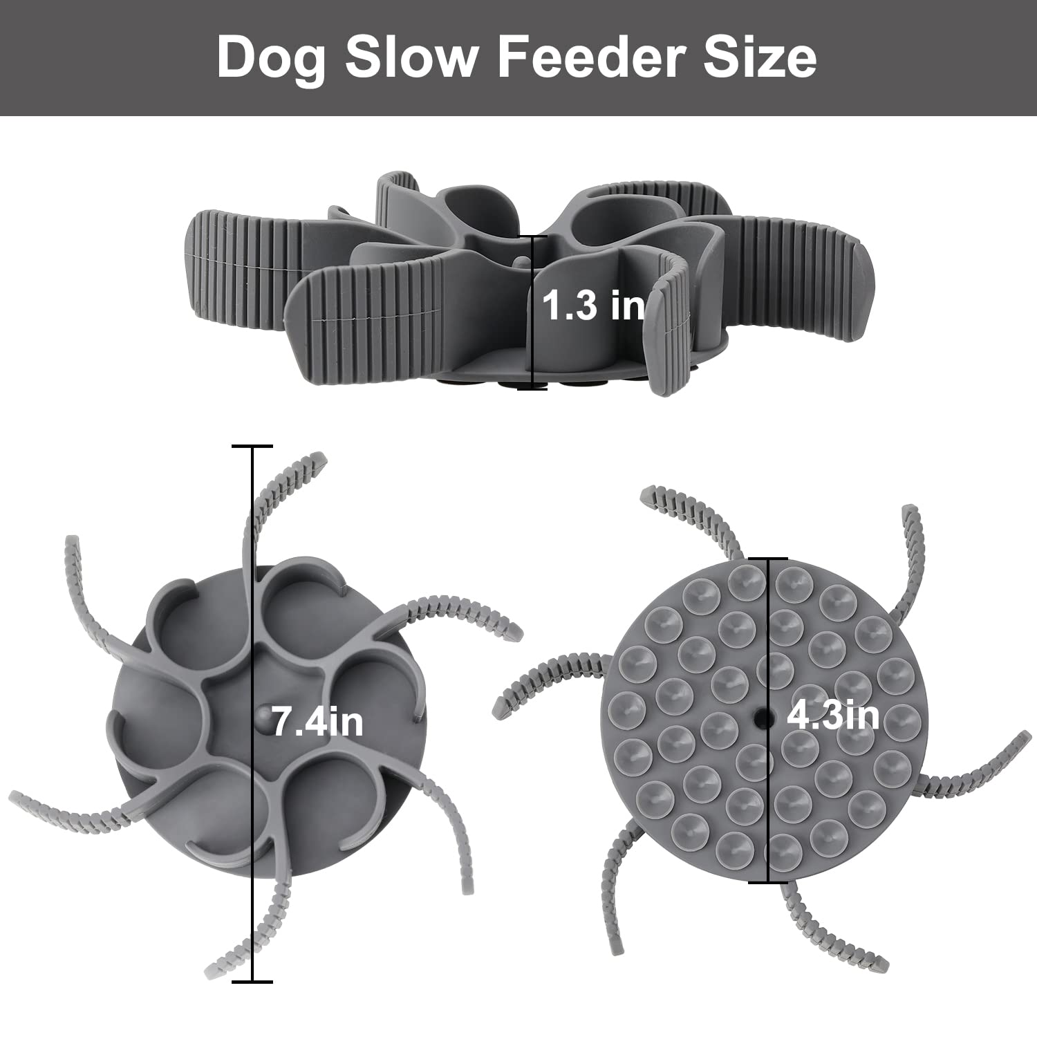 Anipaw ligne coupe reglable, ajuste la taille du ralentisseur selon le bol