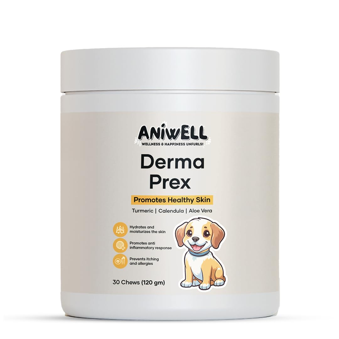 Aniwell DermaPrex : huile d'anchois pour la peau saine et le pelage brillant.