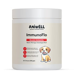 Aniwell ImmunoFlo : bouteille de bouchées molles pour soutenir l'immunité.