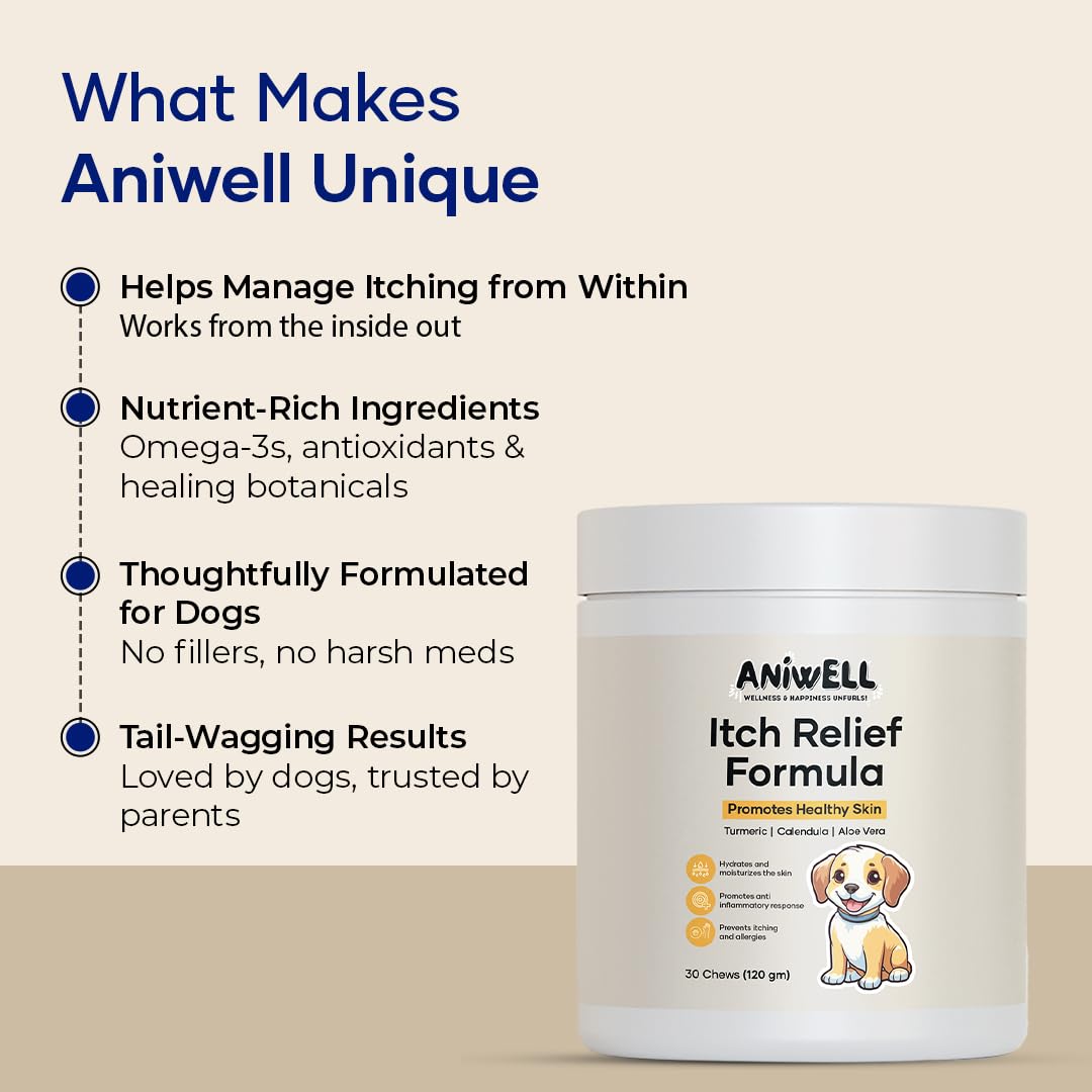 Aniwell huile de bourrache, GLA, soutien peau et pelage.