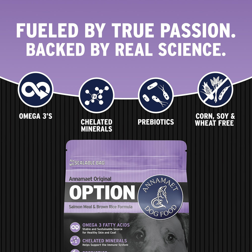 Annamaet Option saumon et agneau: ingrédients savoureux et protéines de qualité.