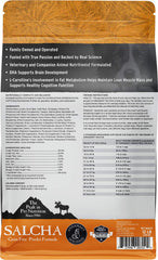 Salcha sans céréales, formulation légère et digeste pour chiens.