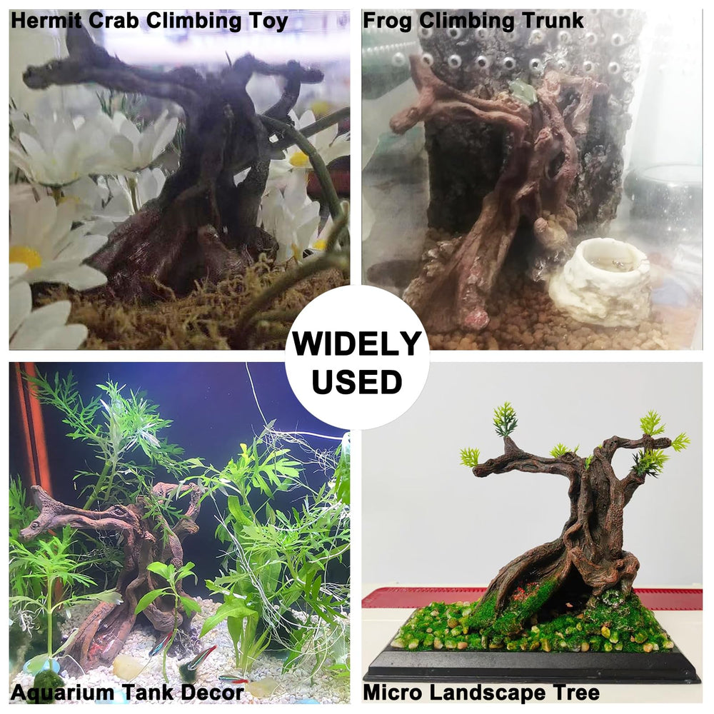 Anranmm Décor Aquarium Tronc Arbre Usage Quotidien — facile à nettoyer et installer.