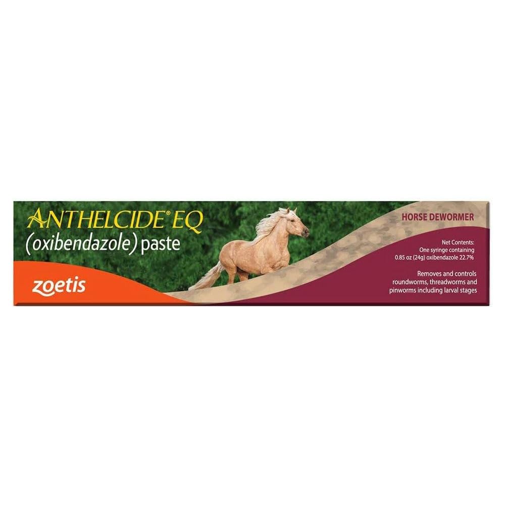 Tube Anthelcide EQ en application, contrôle des parasites internes chez le cheval