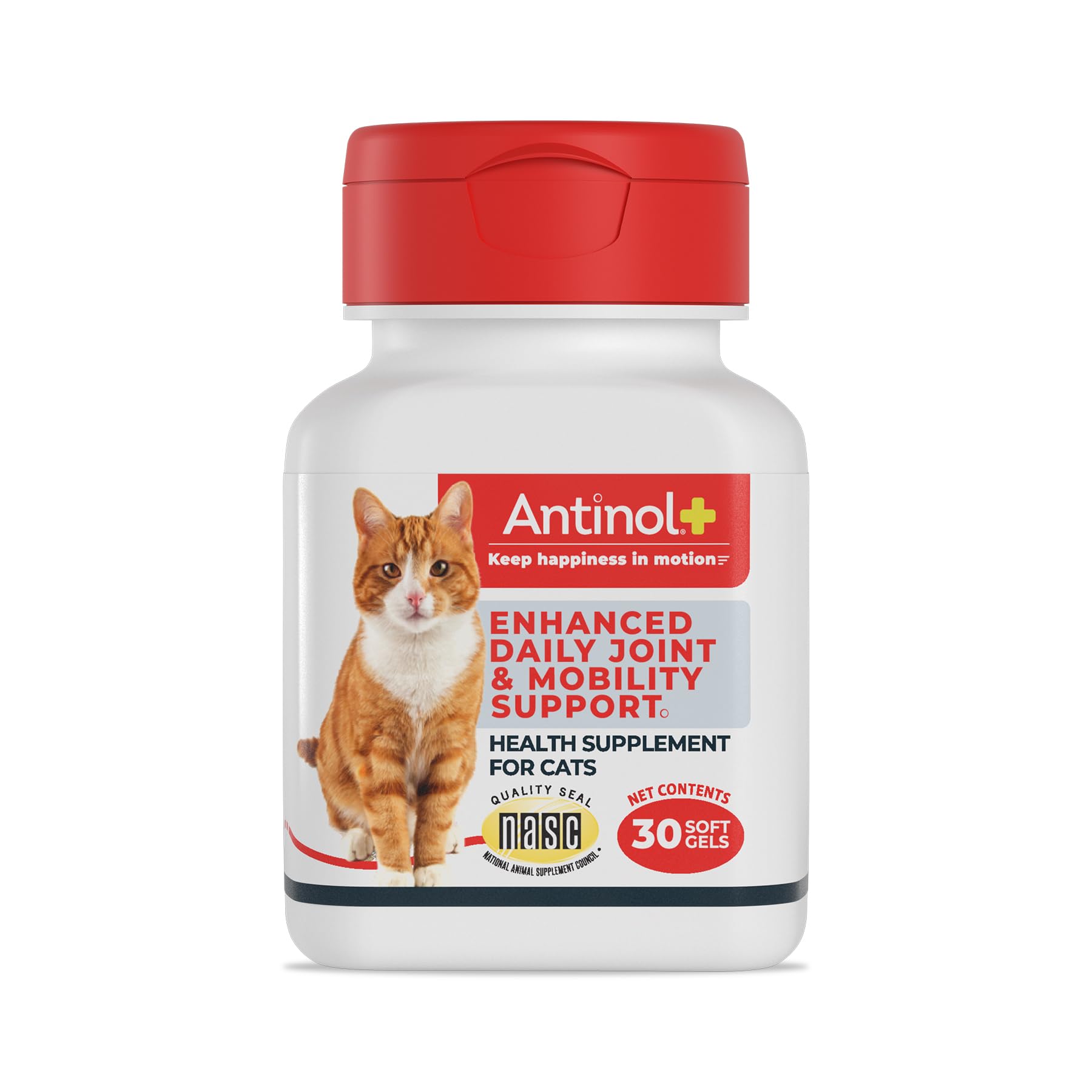Antinol Plus, bouteille de gels doux soutient les articulations du chat
