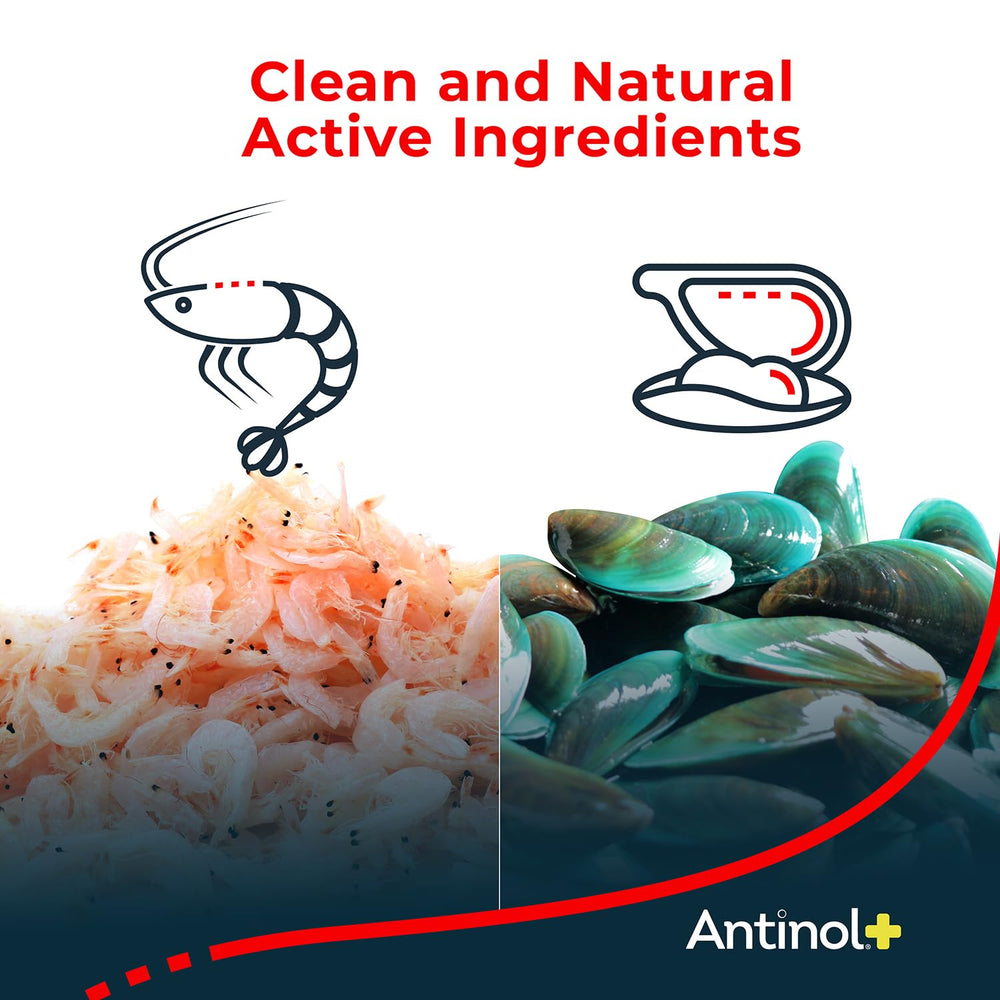 Antinol Plus: mélange marin synergique avec oméga et antioxydants.