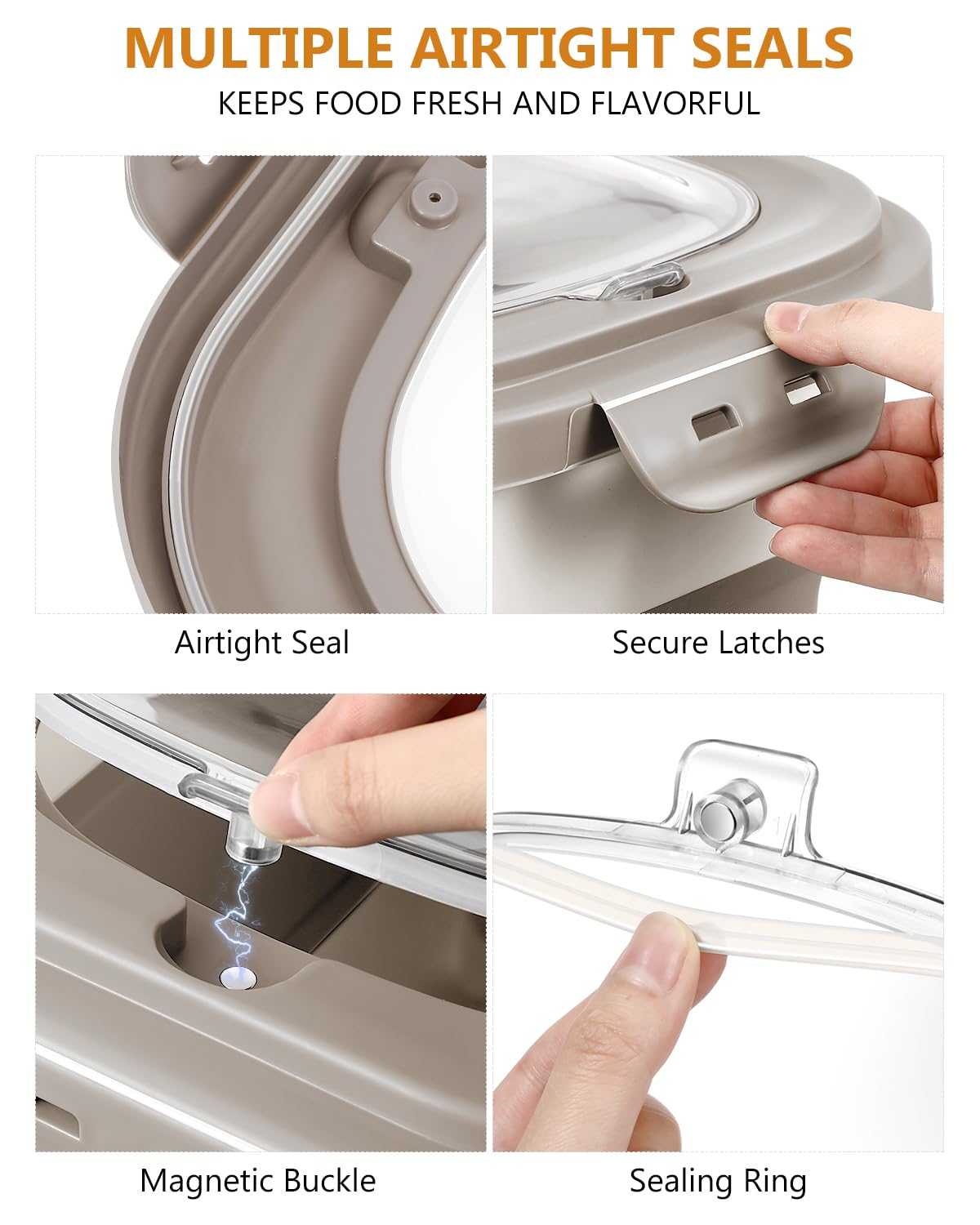 ANVS Couvercles Hermétiques: fraîcheur durable et protection contre l humide.