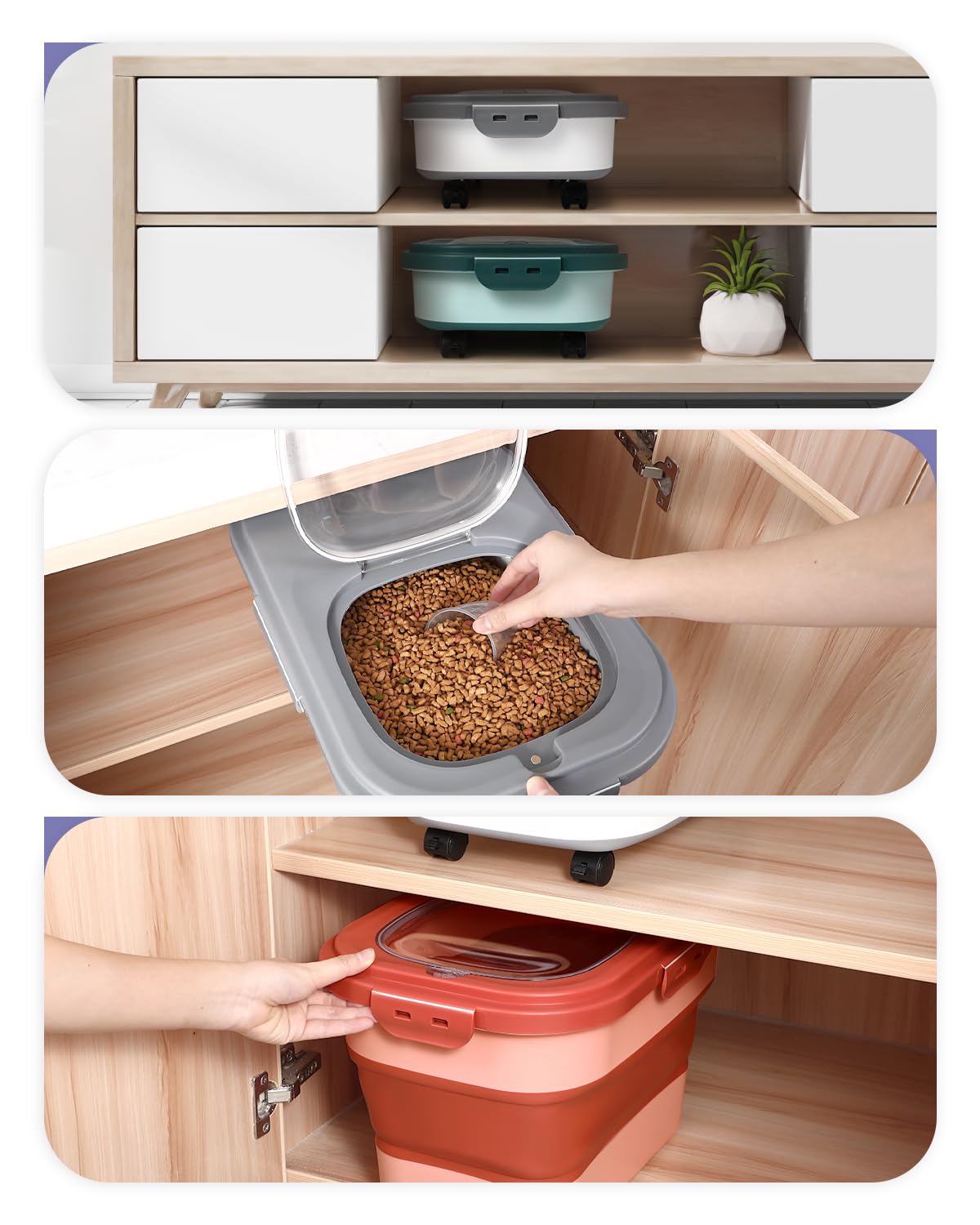 ANVS design pliable économise l'espace et se range facilement dans la cuisine.