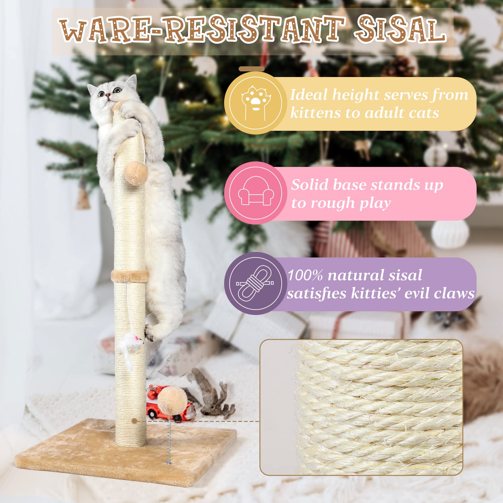 Balle peluche avec ressort à la base, divertissement dynamique sans endommager les meubles.