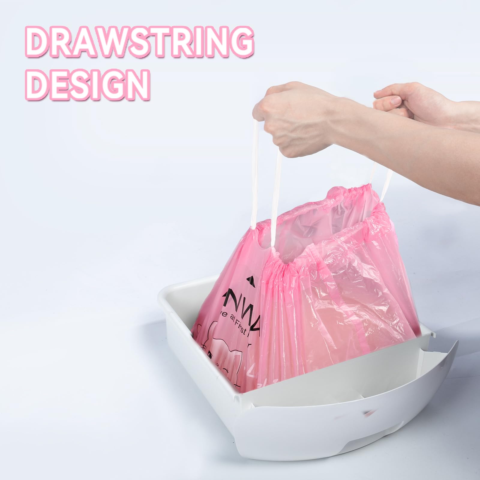 ANWA design à cordon de serrage pour lier les déchets efficacement
