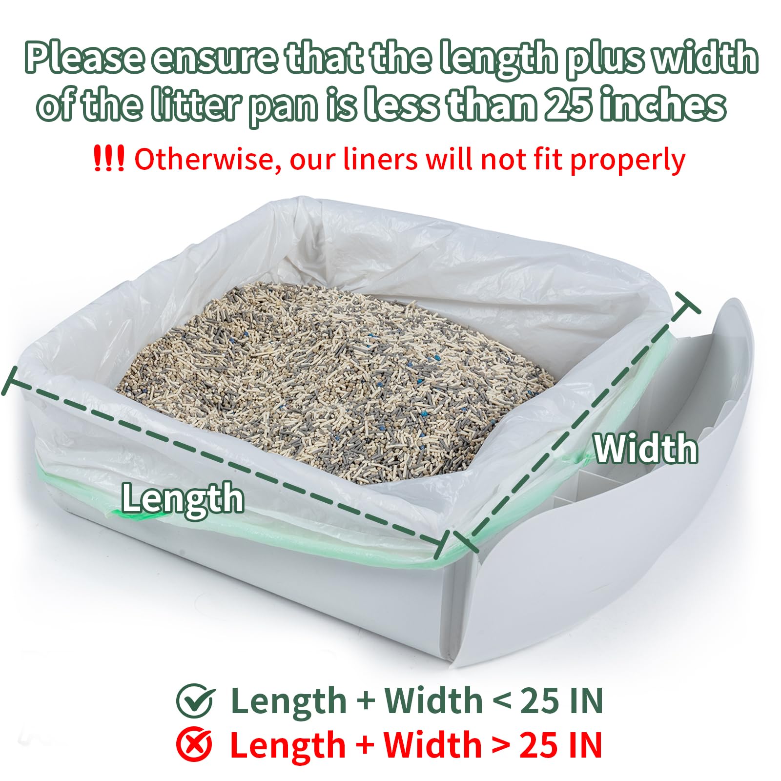 ANWA liner litière automatique, compatible série LR, ajuste parfaitement.