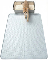 Tapis ANWA pour bac à litière imperméable et propreté facilitée.