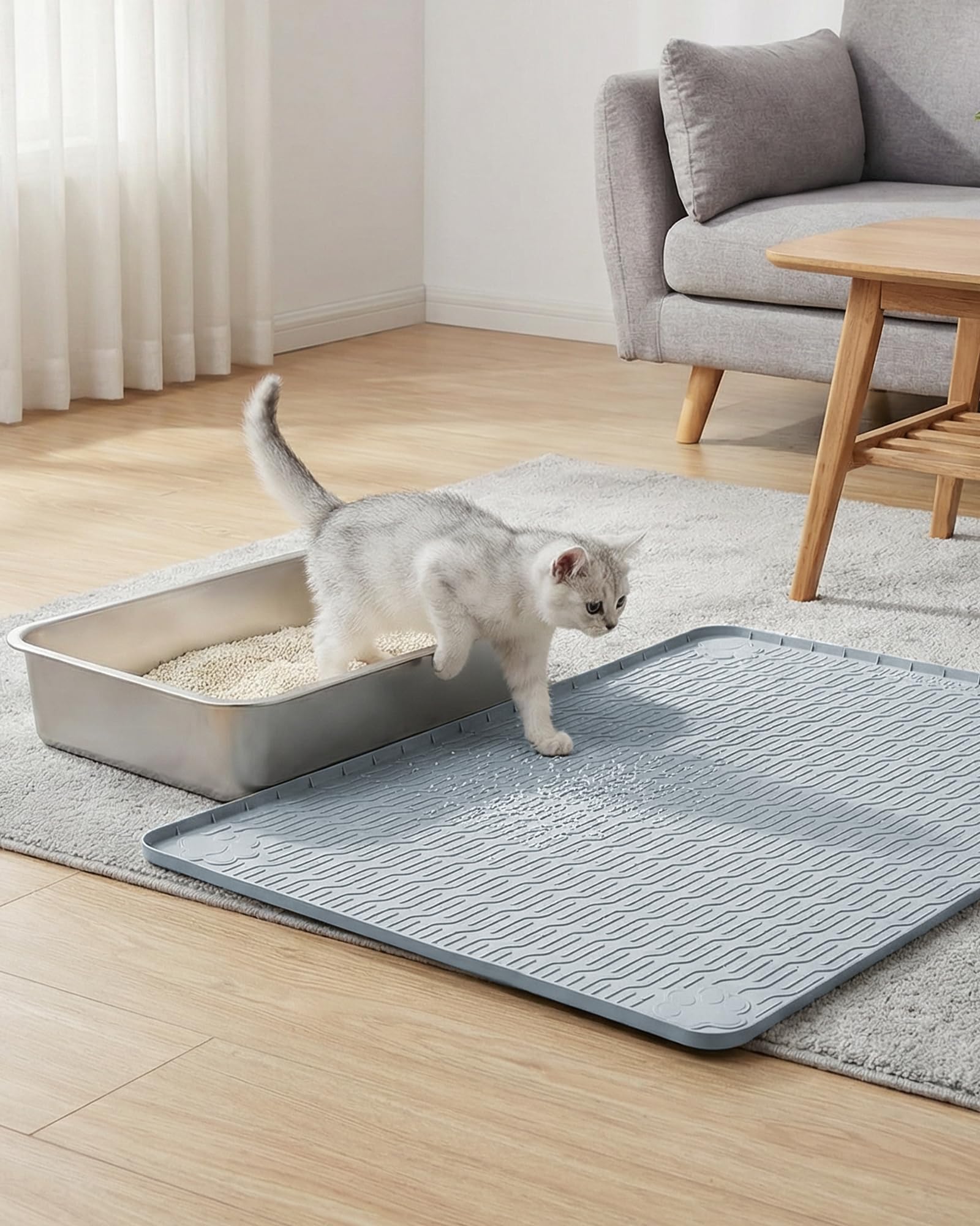 Tapis ANWA roulable et stockable pour un rangement rapide.