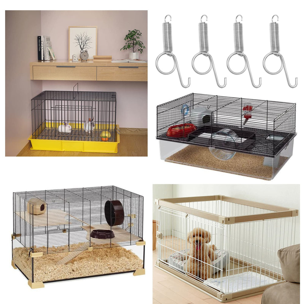 Loquet ressort Anxingo pour cage perroquet, accès rapide et sûr.