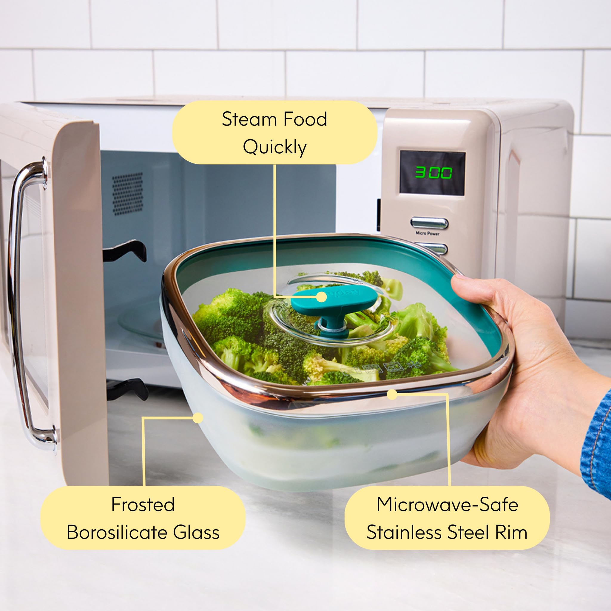 Anyday récipient en verre adapté au congélateur et au four