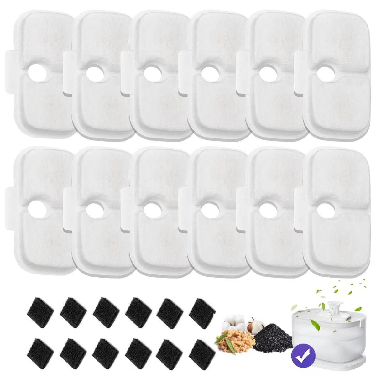 Filtre AnyEnjoy pour chat, assemblage compatible Petlibro, améliore qualité de l'eau.