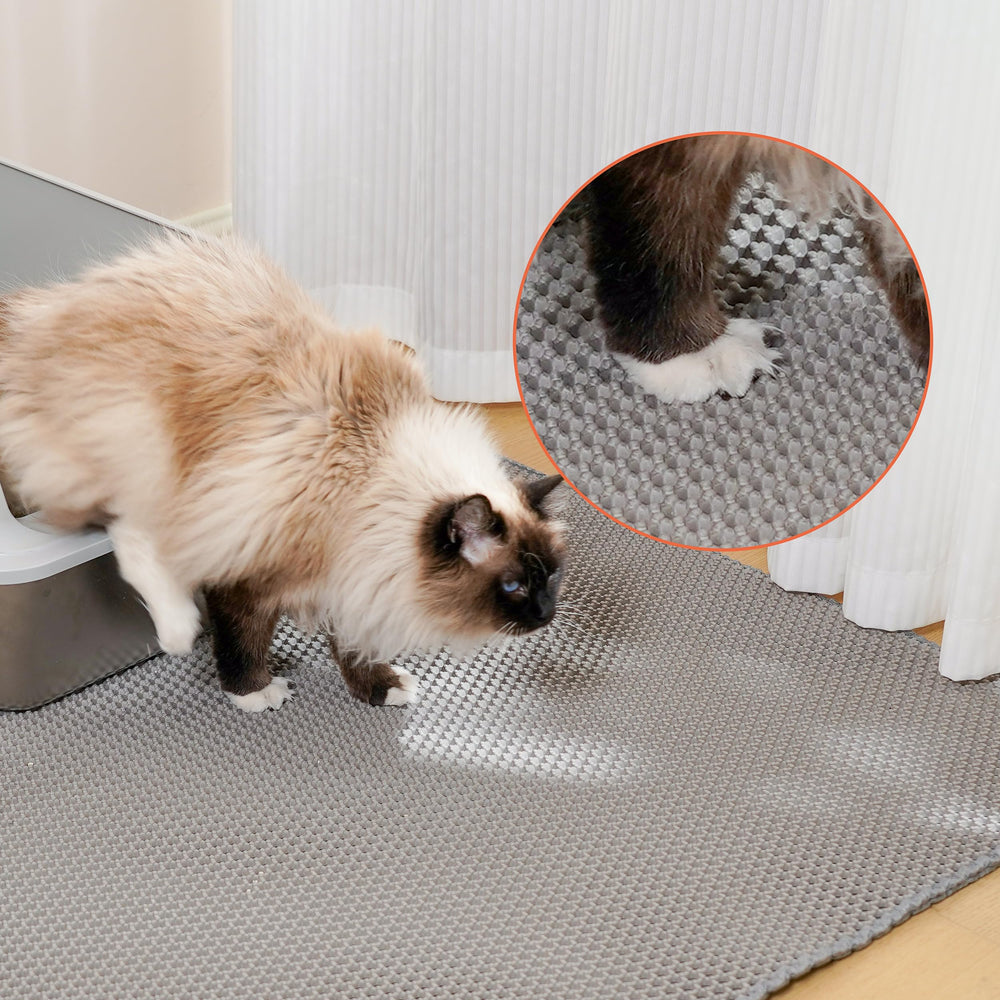 Anywish tapis-litiere-anti-glisse reste en place sur tout type de sol.